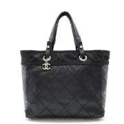 Pre-owned Canvas chanel-bags Chanel Vintage , Black , Dames