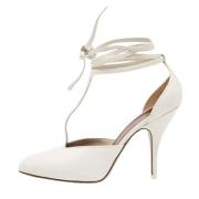 Pre-owned Leather heels Celine Vintage , White , Dames