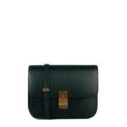 Pre-owned Leather celine-bags Celine Vintage , Green , Dames