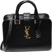 Pre-owned Leather handbags Yves Saint Laurent Vintage , Black , Dames