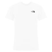 Witte T-shirt met Hart Logo Print The North Face , White , Heren