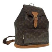 Pre-owned Canvas backpacks Louis Vuitton Vintage , Brown , Dames