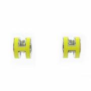 Pre-owned Metal earrings Hermès Vintage , Yellow , Dames