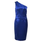 Pre-owned Satin dresses Michael Kors Pre-owned , Blue , Dames