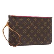 Pre-owned Canvas pouches Louis Vuitton Vintage , Brown , Dames