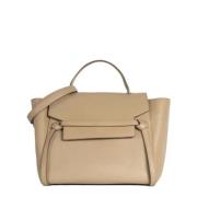 Pre-owned Leather celine-bags Celine Vintage , Beige , Dames