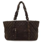 Pre-owned Leather chanel-bags Chanel Vintage , Brown , Dames