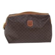 Pre-owned Canvas clutches Celine Vintage , Brown , Dames