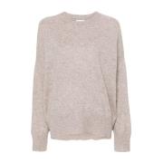 Beige Cashmere Crew Neck Sweater Loulou Studio , Beige , Dames