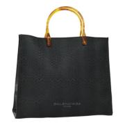 Pre-owned Canvas handbags Balenciaga Vintage , Black , Dames