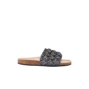 Donkergrijze geweven sandalen JW Anderson , Gray , Dames