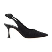 Zwarte Pelagalo pumps met decoratieve plooien Manolo Blahnik , Black ,...