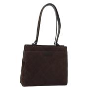 Pre-owned Suede chanel-bags Chanel Vintage , Brown , Dames