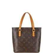 Pre-owned Canvas handbags Louis Vuitton Vintage , Brown , Dames