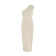 Beige Asymmetrische Midi Jurk Gauge81 , Beige , Dames