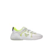 Witte Sneakers H597 met Groen Logo Hogan , White , Dames