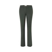 Flare Leg Broek met Zakken Modström , Green , Dames