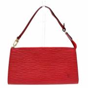 Pre-owned Leather handbags Louis Vuitton Vintage , Red , Dames