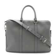 Pre-owned Canvas handbags Louis Vuitton Vintage , Gray , Heren