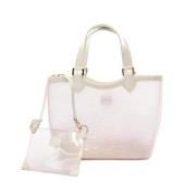 Pre-owned Leather handbags Louis Vuitton Vintage , White , Dames