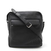 Pre-owned Leather crossbody-bags Gucci Vintage , Black , Dames