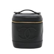 Pre-owned Leather chanel-bags Chanel Vintage , Black , Dames