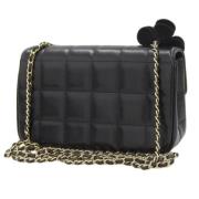 Pre-owned Leather chanel-bags Chanel Vintage , Black , Dames