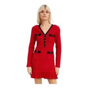 Rode Minijurk met Ruche Self Portrait , Red , Dames