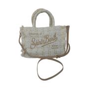 Elegante Colette Tweed Franje Tas MC2 Saint Barth , White , Dames