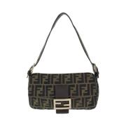 Pre-owned Canvas shoulder-bags Fendi Vintage , Brown , Dames