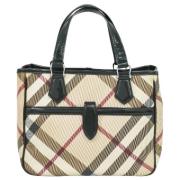 Pre-owned Canvas handbags Burberry Vintage , Beige , Dames