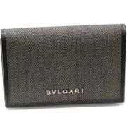 Pre-owned Canvas wallets Bvlgari Vintage , Black , Dames