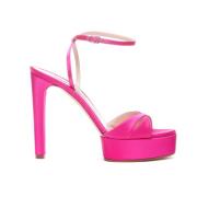 Flora Hoge Hak Sandalen Casadei , Pink , Dames