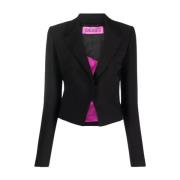 Zwarte Geknoopte Blazer Holon Stijl Gauge81 , Black , Dames