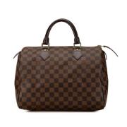 Pre-owned Canvas handbags Louis Vuitton Vintage , Brown , Dames