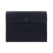 Elegante Leren Clutch Tas Valentino Garavani , Black , Heren