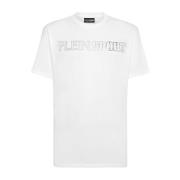 Witte Tijger Grafische T-shirt Plein Sport , White , Heren