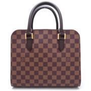 Pre-owned Canvas handbags Louis Vuitton Vintage , Brown , Dames