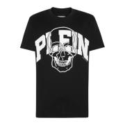 Zwarte Skull T-shirt Philipp Plein , Black , Heren