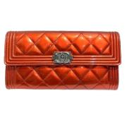 Pre-owned Leather wallets Chanel Vintage , Red , Dames