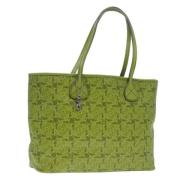 Pre-owned Leather totes Celine Vintage , Green , Dames