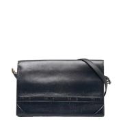 Pre-owned Leather shoulder-bags Celine Vintage , Black , Dames