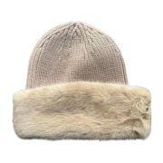 Dames Beanie Hoed Guess , Beige , Dames