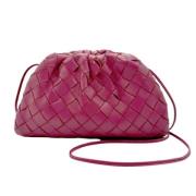 Pre-owned Leather shoulder-bags Bottega Veneta Vintage , Red , Dames