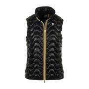 Gewatteerde Warme Gilet Jassen K-Way , Black , Dames