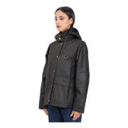 Groene Waterdichte Jas Avon Stijl Barbour , Green , Dames