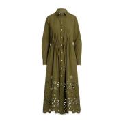 Olijfgroene overhemdjurk Ralph Lauren , Green , Dames