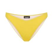 Gele Bikini Onderkant met Logo Dsquared2 , Yellow , Dames