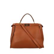 Pre-owned Leather fendi-bags Fendi Vintage , Brown , Dames