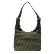 Pre-owned Canvas shoulder-bags Fendi Vintage , Brown , Dames